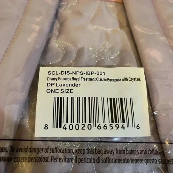 NWT Stoney Clover Lane x Disney Large Lavender Jeweled Backpack - Picture 5 of 5